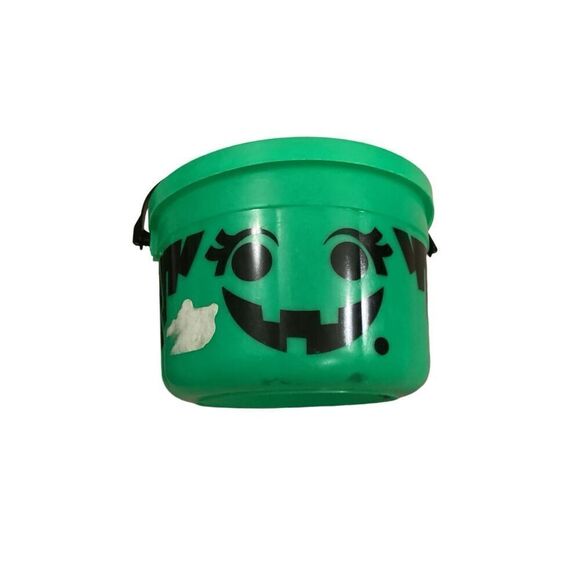 Lot Of 4 Halloween Trick Or Treat Bucket Bag Jar Wall Decor Spooky Holiday - Picture 4 of 12